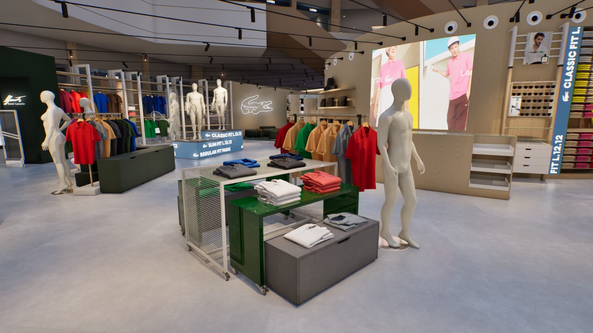 Lacoste Izmir Optimum, real-time 3D retail environment