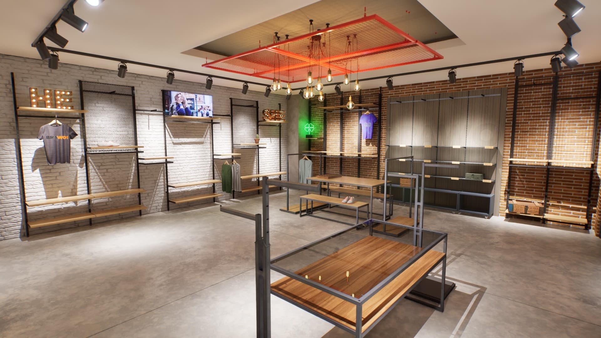 Shopline Showroom, real-time digital twin